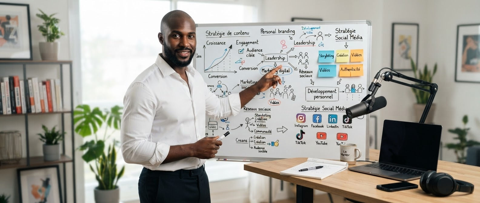 Les stratégies de contenu pour renforcer l&rsquo;autorité d&rsquo;un entrepreneur sur les réseaux sociaux